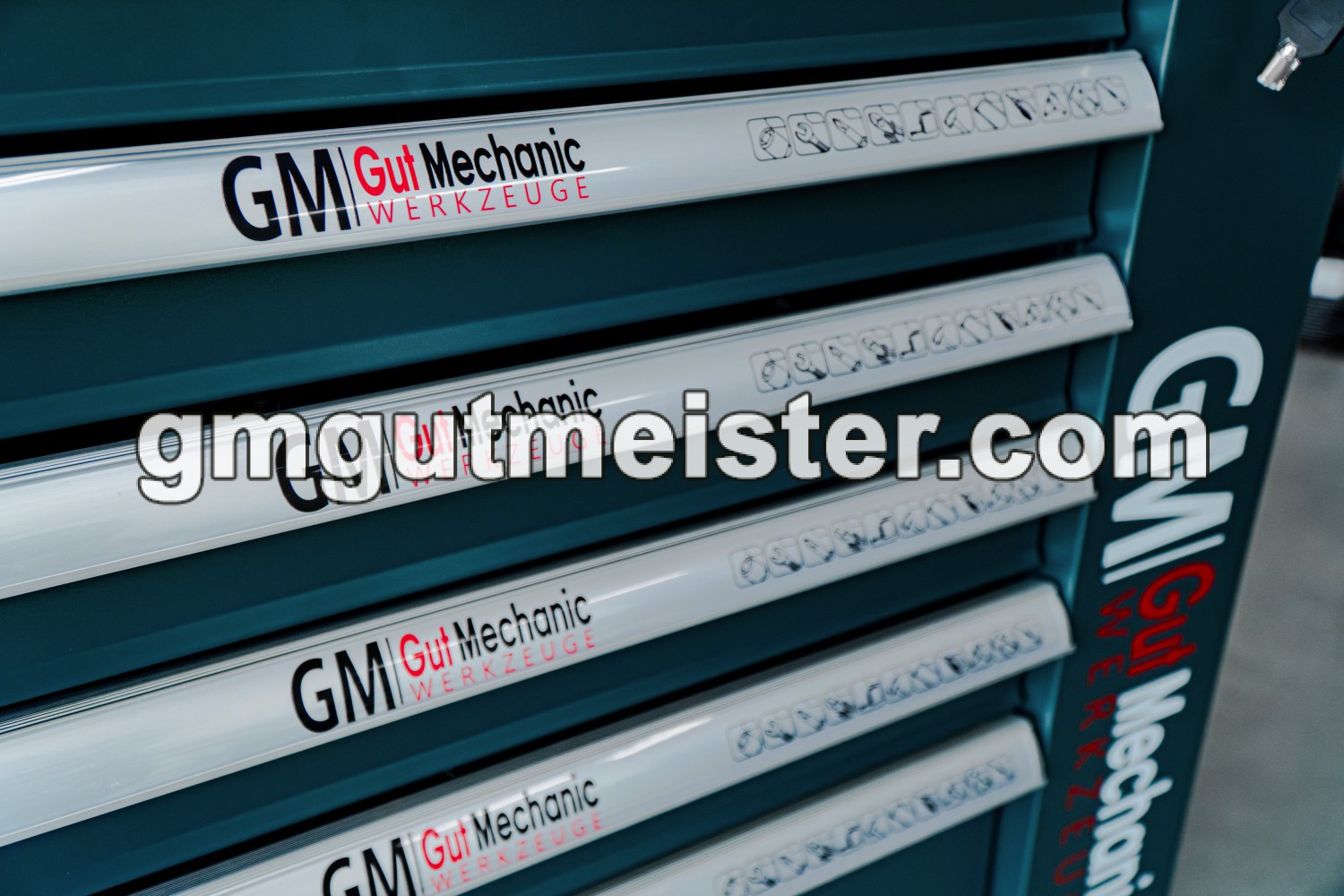 ШАФА-ВІЗОК ДЛЯ ІНСТРУМЕНТІВ GUT MECHANIC 7 ШУХЛЯД 900*770*460MM (ПЛАСТМАСОВИЙ СТІЛ, НА ЗАМОК) TTS00770 - фото 9